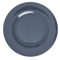Dark Grey Melamine Dinner Plate Rice DK